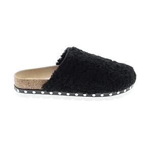 NWT Steven New York Black Sherpa Mule Clogs - Size 7 Women's